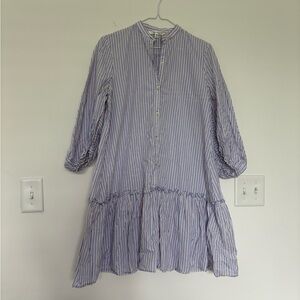 Striped Button-Down Dress